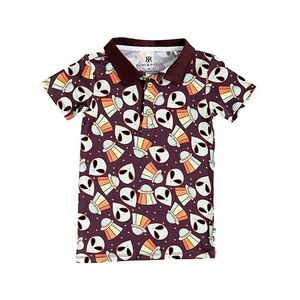 Bums & Roses Cosmic In Peace Bamboo Polo, Multicolor